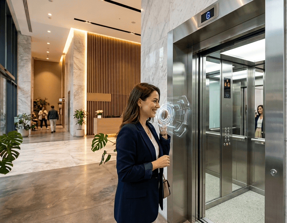 Voice-Controlled Elevator System interface